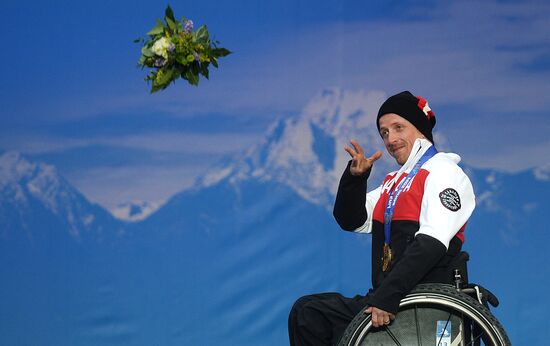 2014 Winter Paralympics. Medal ceremony. Day Eight