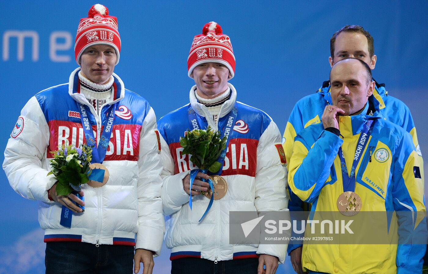 2014 Winter Paralympics. Medal ceremony. Day Eight