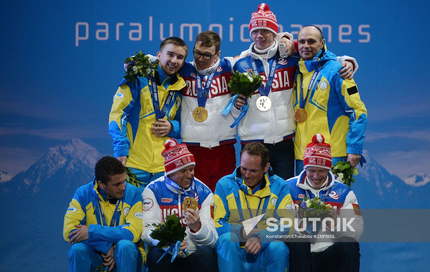 2014 Paralympics. Medal ceremony. Day Eight
