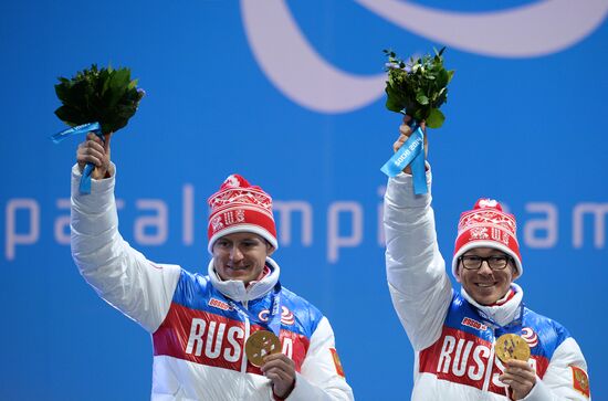 2014 Paralympics. Medal ceremony. Day Eight