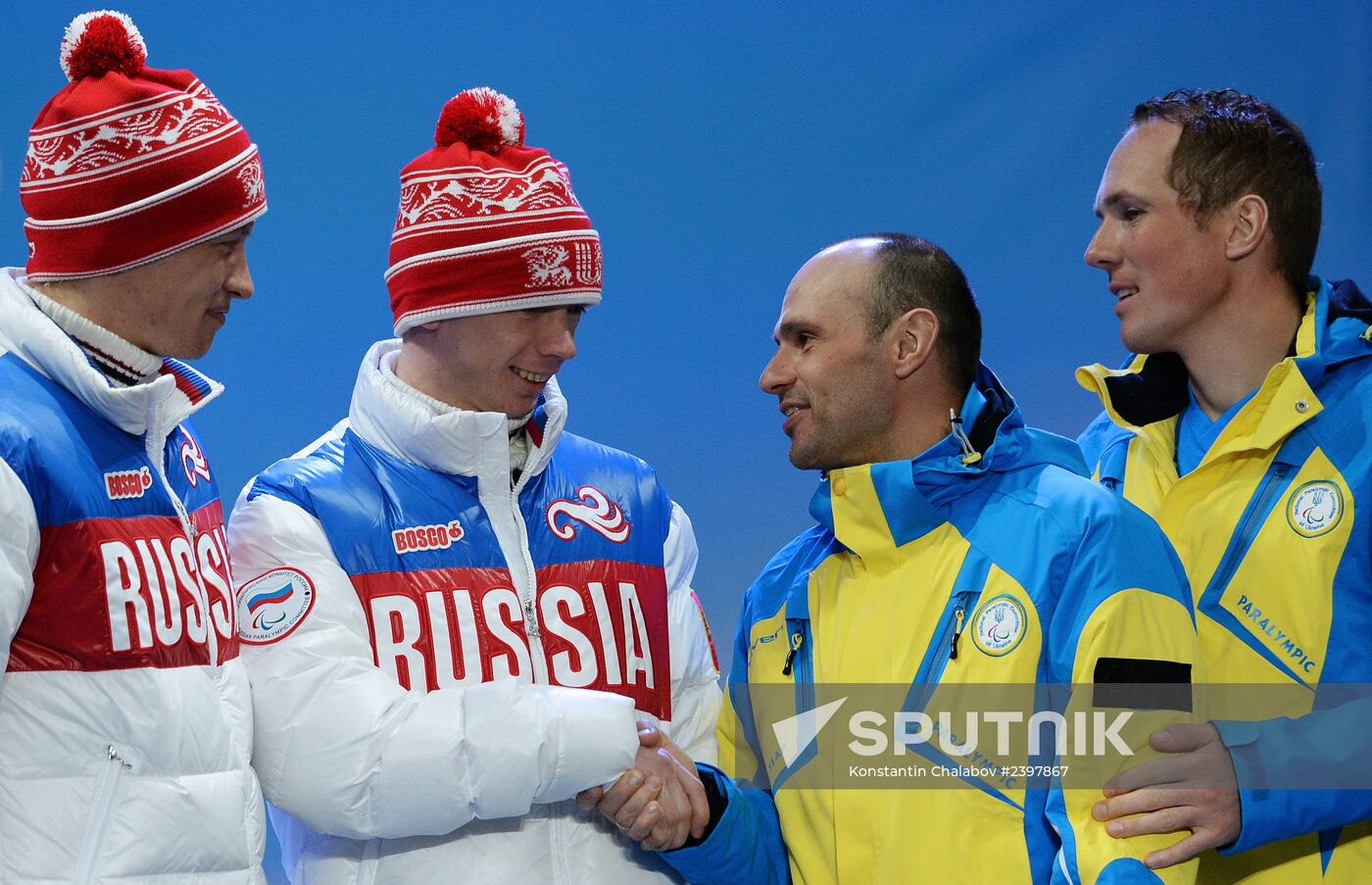 2014 Paralympics. Medal ceremony. Day Eight