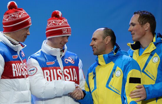 2014 Paralympics. Medal ceremony. Day Eight