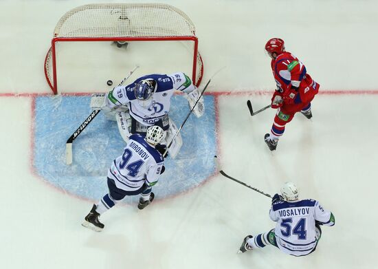 Kontinental Hockey League. Lokomotiv Yaroslavl vs. Dynamo Moscow