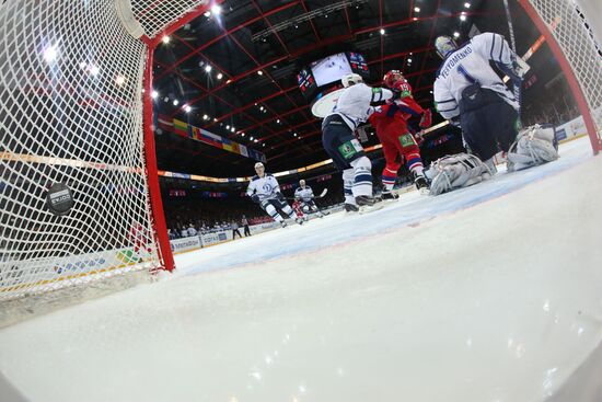 Kontinental Hockey League. Lokomotiv Yaroslavl vs. Dynamo Moscow