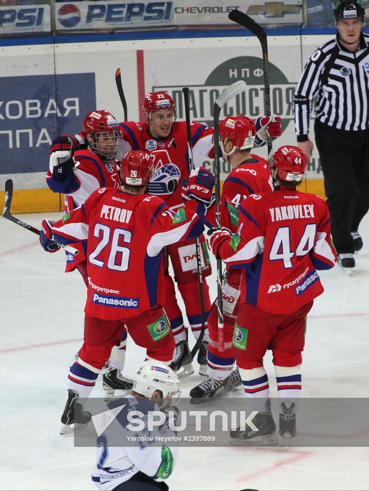 Kontinental Hockey League. Lokomotiv Yaroslavl vs. Dynamo Moscow