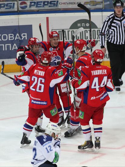Kontinental Hockey League. Lokomotiv Yaroslavl vs. Dynamo Moscow