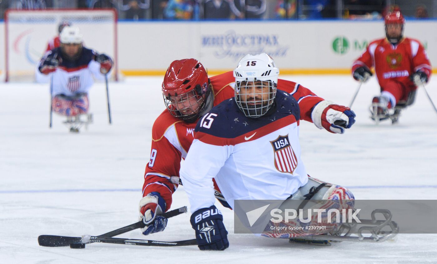 2014 Winter Paralympics. Ice sledge hockey. Finals