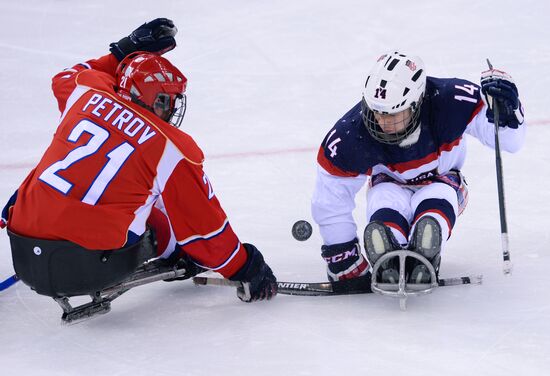 2014 Winter Paralympics. Ice sledge hockey. Finals