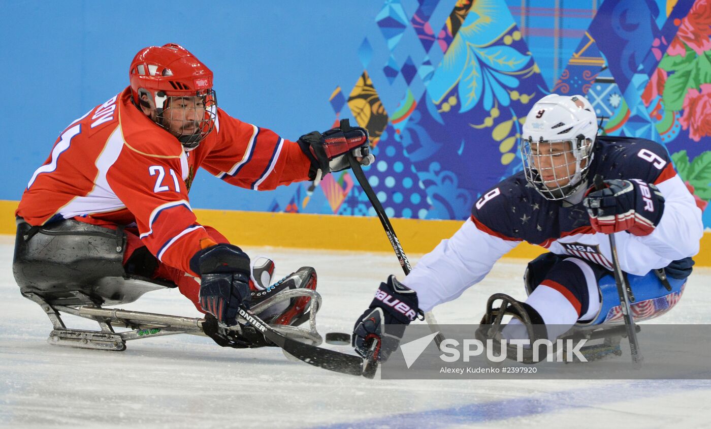 2014 Winter Paralympics. Ice sledge hockey. Finals