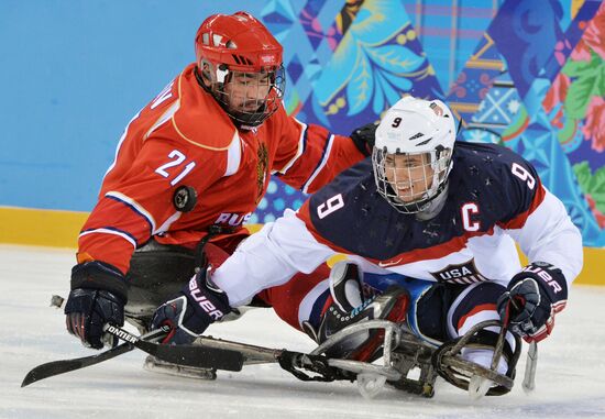 2014 Winter Paralympics. Ice sledge hockey. Finals