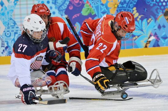 2014 Winter Paralympics. Ice sledge hockey. Finals