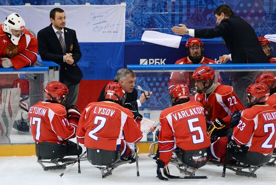 2014 Winter Paralympics. Ice sledge hockey. Finals