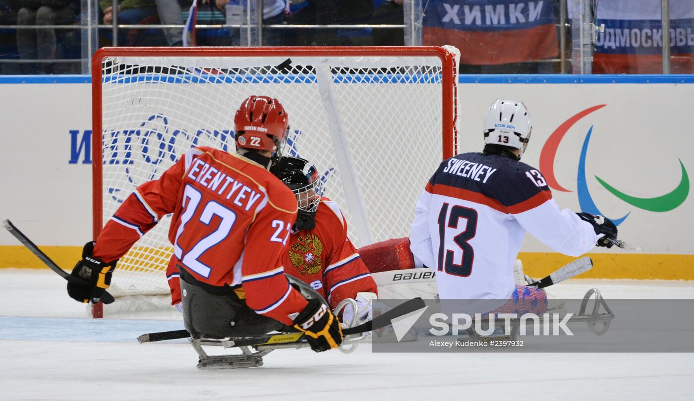 2014 Winter Paralympics. Ice sledge hockey. Finals