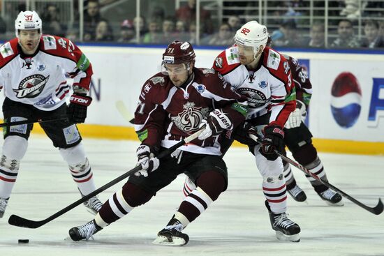 Ice hockey. KHL. Dinamo Riga vs. Donbass