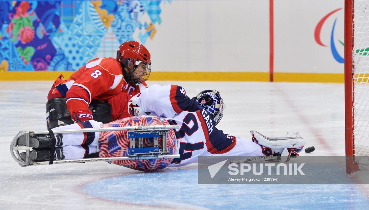 2014 Winter Paralympics. Ice sledge hockey. Finals