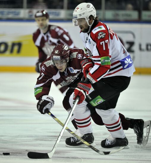 Ice hockey. KHL. Dinamo Riga vs. Donbass