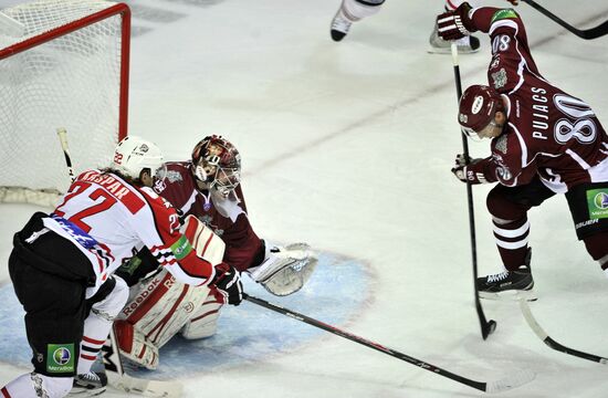 Ice hockey. KHL. Dinamo Riga vs. Donbass
