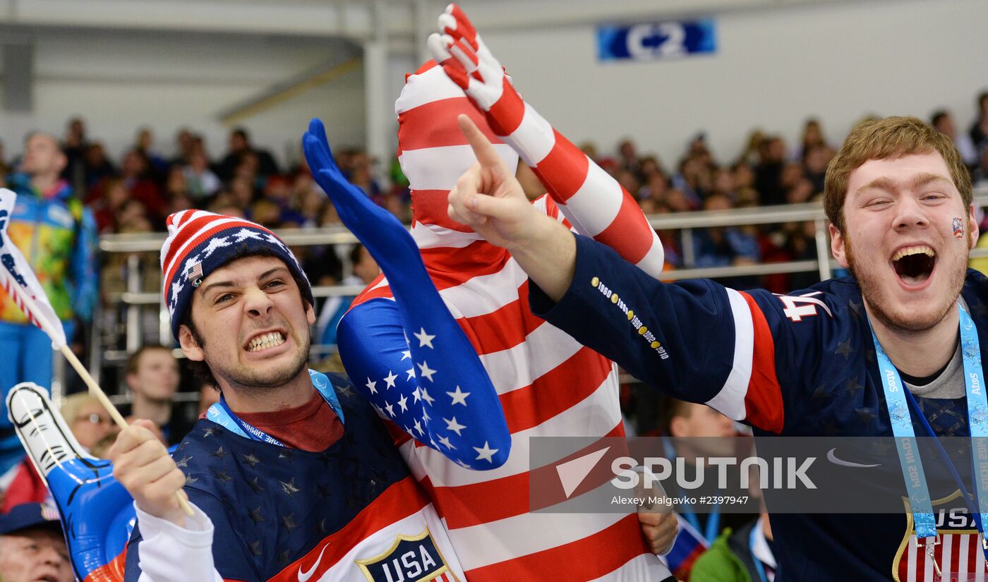 2014 Winter Paralympics. Ice sledge hockey. Finals