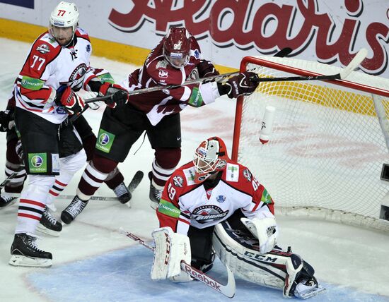 Ice hockey. KHL. Dinamo Riga vs. Donbass