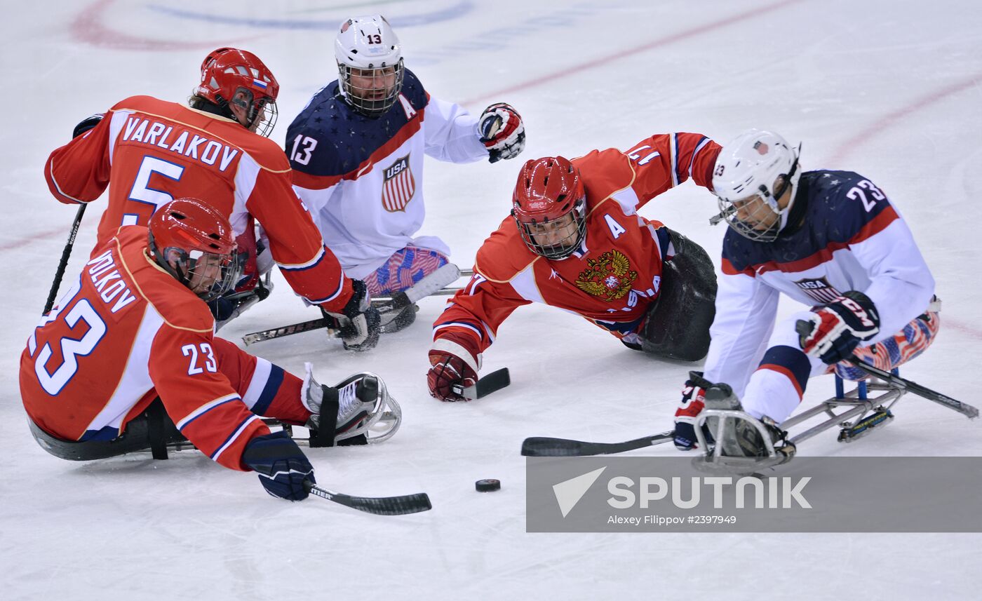 2014 Winter Paralympics. Ice sledge hockey. Finals