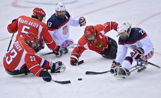 2014 Winter Paralympics. Ice sledge hockey. Finals