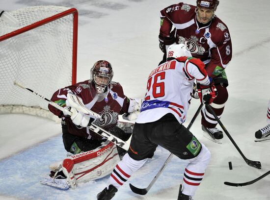 Ice hockey. KHL. Dinamo Riga vs. Donbass