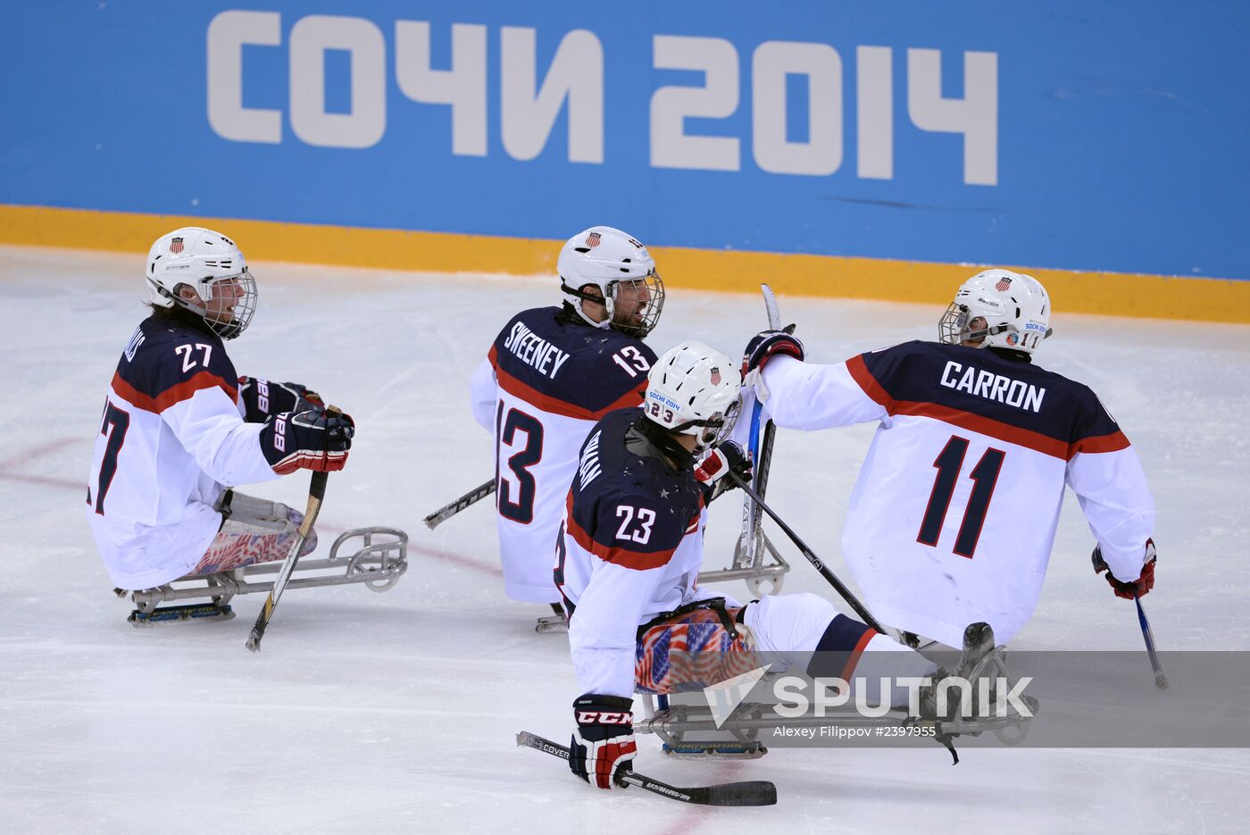 2014 Winter Paralympics. Ice sledge hockey. Finals