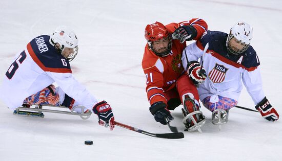 2014 Winter Paralympics. Ice sledge hockey. Finals