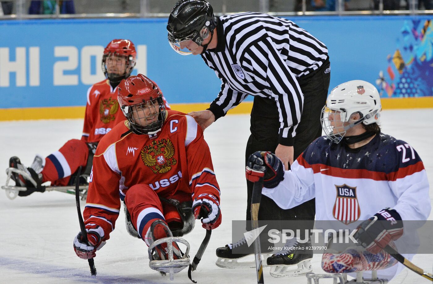 2014 Winter Paralympics. Ice sledge hockey. Finals