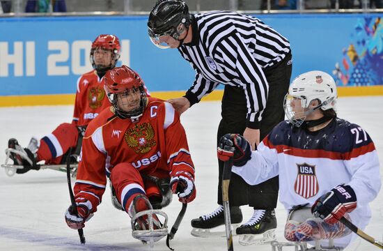 2014 Winter Paralympics. Ice sledge hockey. Finals