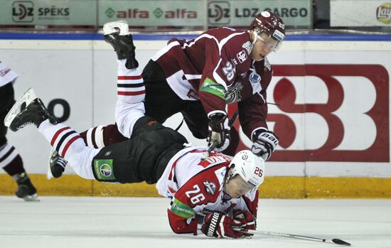 Ice hockey. KHL. Dinamo Riga vs. Donbass