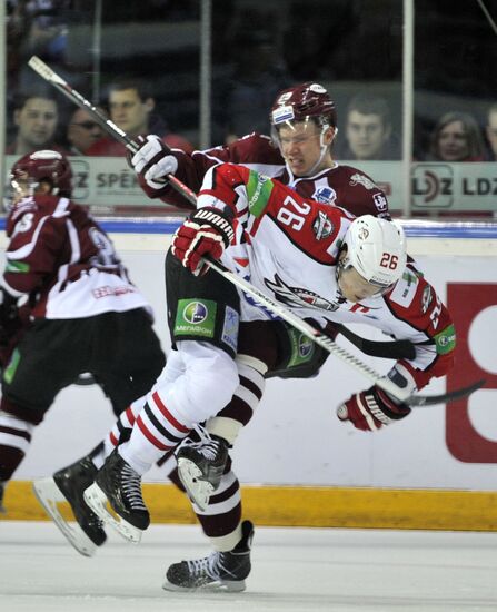 Ice hockey. KHL. Dinamo Riga vs. Donbass