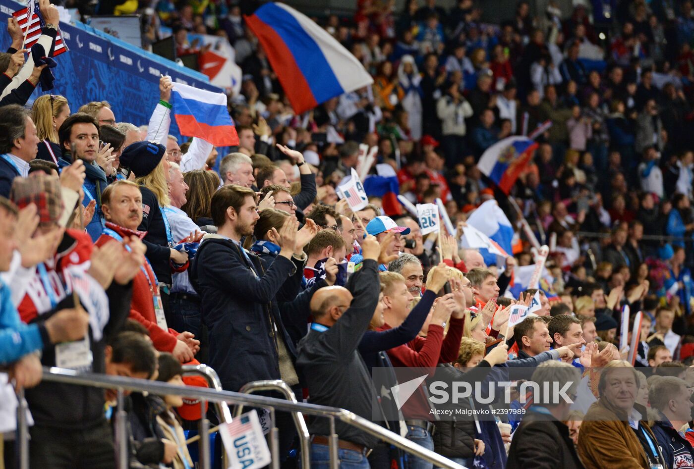 2014 Winter Paralympics. Ice sledge hockey. Finals