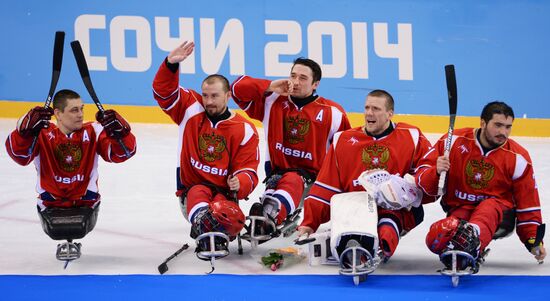 2014 Winter Paralympics. Ice sledge hockey. Finals