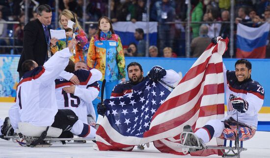 2014 Winter Paralympics. Ice sledge hockey. Finals