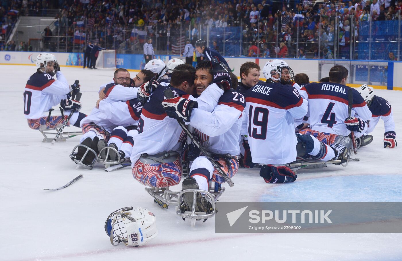 2014 Winter Paralympics. Ice sledge hockey. Finals