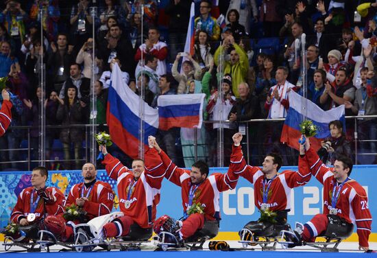 2014 Winter Paralympics. Ice sledge hockey. Finals