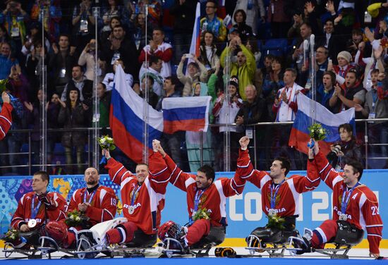 2014 Winter Paralympics. Ice sledge hockey. Finals