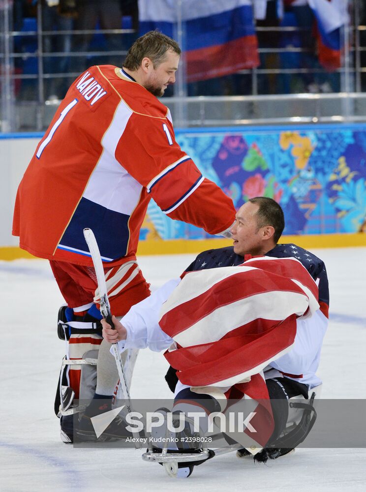 2014 Winter Paralympics. Ice sledge hockey. Finals