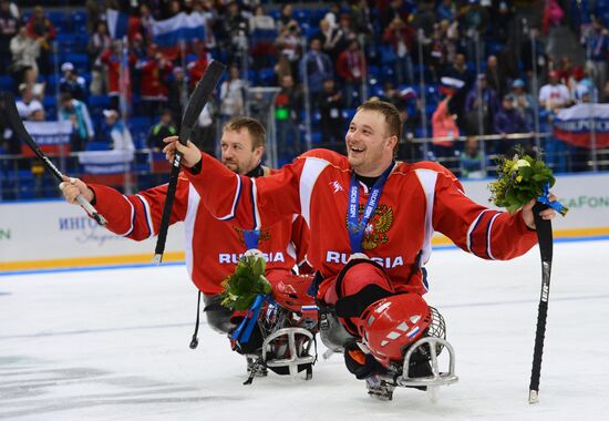 2014 Winter Paralympics. Ice sledge hockey. Finals