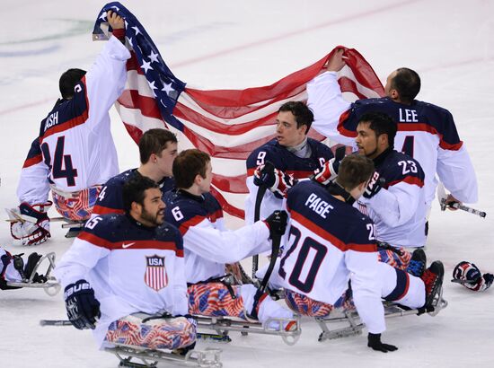 2014 Winter Paralympics. Ice sledge hockey. Finals