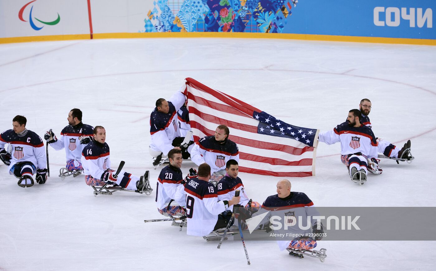 2014 Winter Paralympics. Ice sledge hockey. Finals