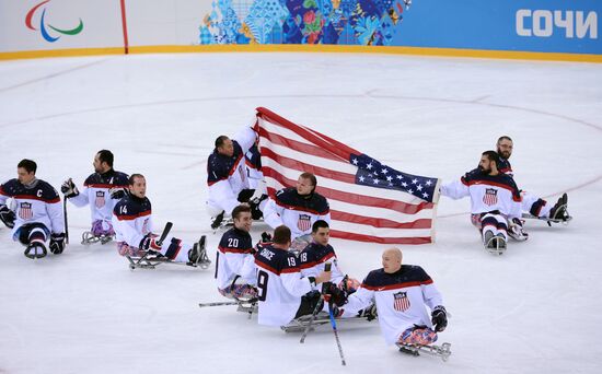 2014 Winter Paralympics. Ice sledge hockey. Finals