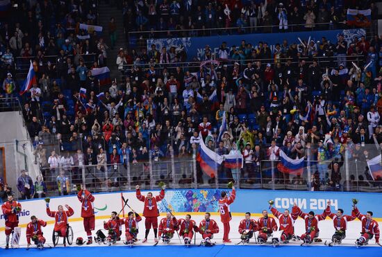 2014 Paralympics. Ice sledge hockey. Finals