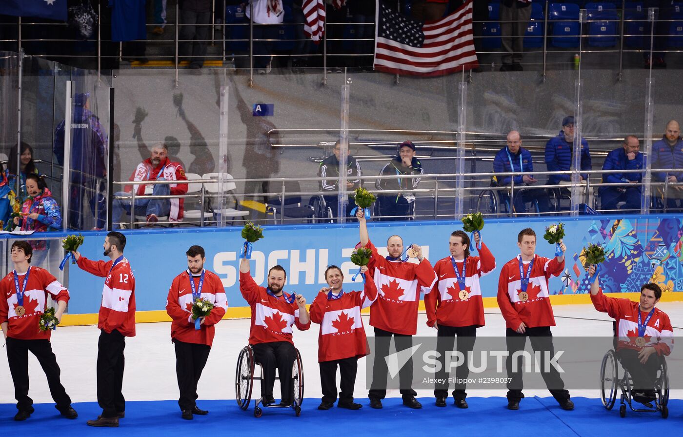 2014 Paralympics. Ice sledge hockey. Finals