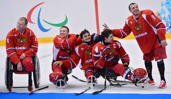 2014 Winter Paralympics. Ice sledge hockey. Finals