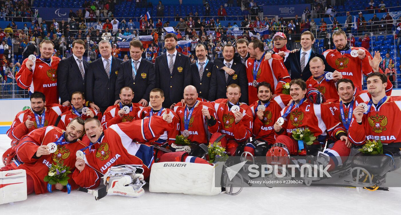 2014 Paralympics. Ice sledge hockey. Finals