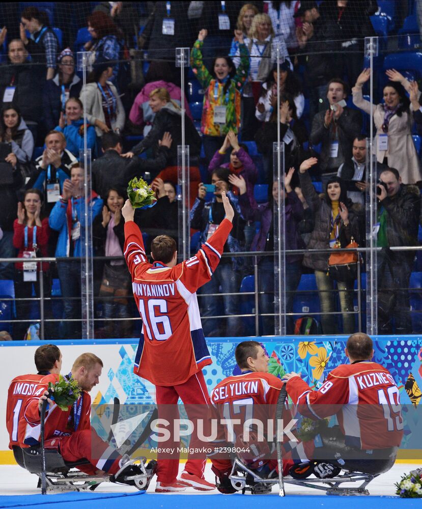 2014 Paralympics. Ice sledge hockey. Finals