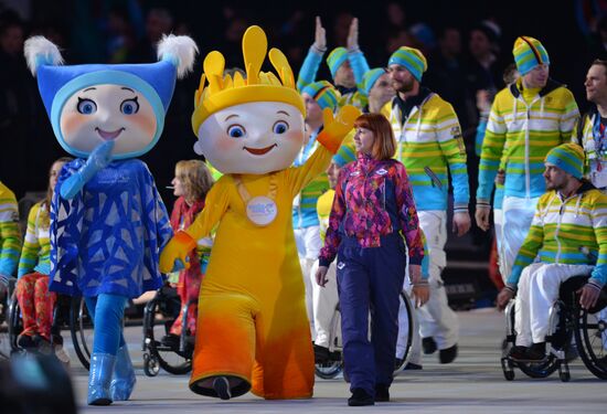 Closing ceremony of the Sochi 2014 Winter Paralympic Games