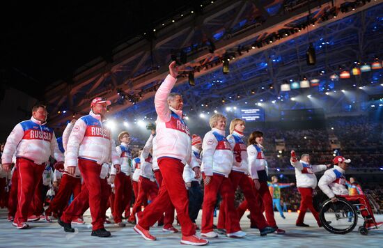 Closing ceremony of the Sochi 2014 Winter Paralympic Games